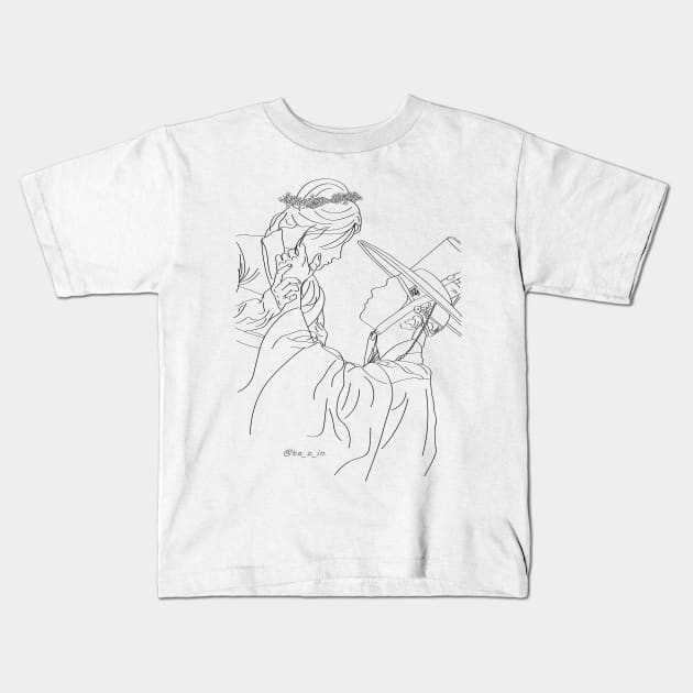 Love in the Moonlight Kids T-Shirt by ayshatazin